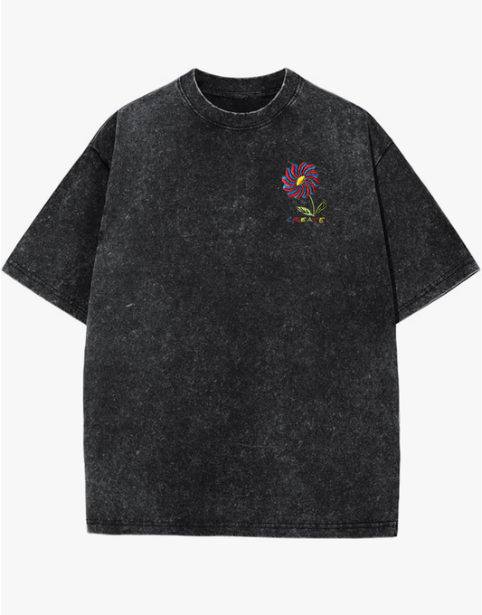 Wallflower Acid Washed Vintage Style T-shirt