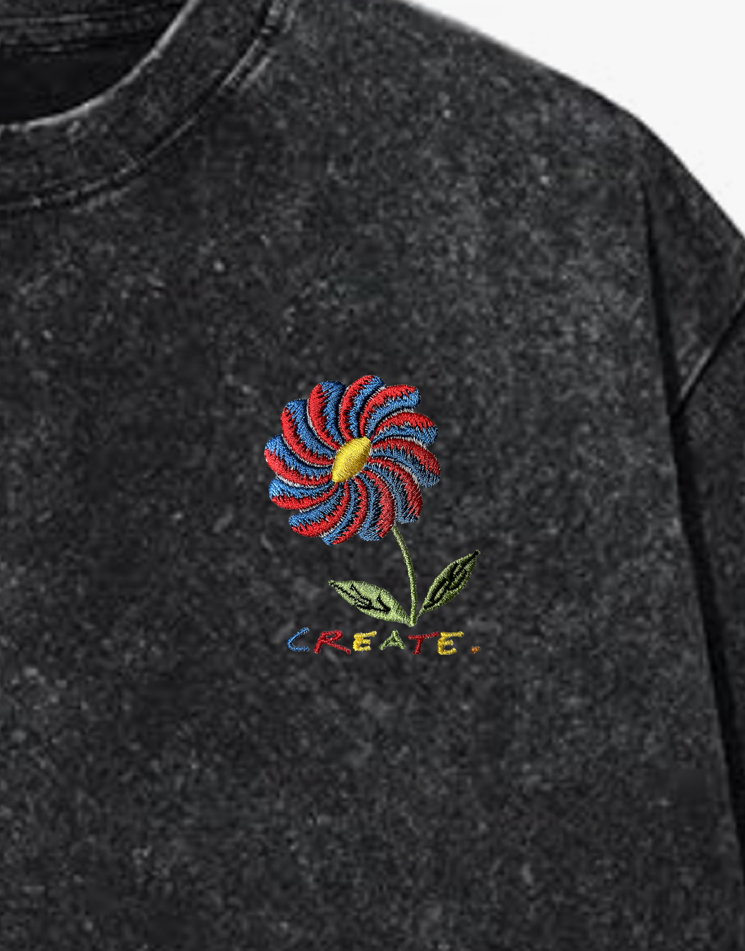 Wallflower Acid Washed Vintage Style T-shirt